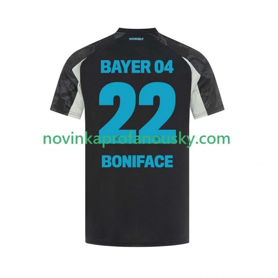Bayer 04 Leverkusen Dres Victor Boniface 22 Alternativní Fotbalové Dresy pro Muže 2024-2025 Krátký rukáv