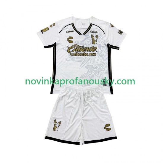 Dres Club Tijuana Venkovní Fotbalové Dresy pro Děti 2024-2025 Krátký rukáv