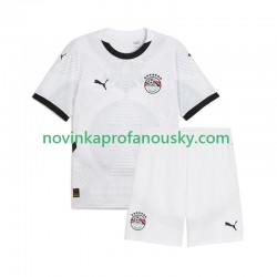 Egypt Dres Venkovní Fotbalové Dresy pro Děti 2024-2025 Krátký rukáv