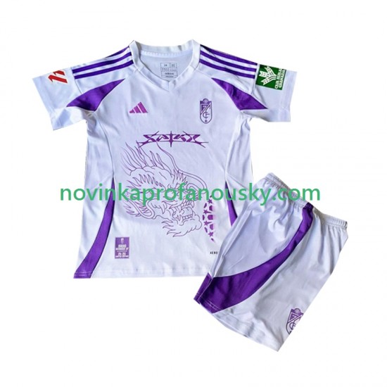 Dres Girona Čtvrtý Fotbalové Dresy pro Děti 2024-2025 Krátký rukáv