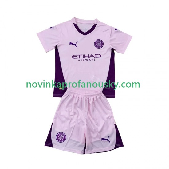 Dres Girona Alternativní Fotbalové Dresy pro Děti 2024-2025 Krátký rukáv