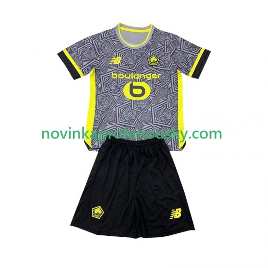 LOSC Lille Dres Alternativní Fotbalové Dresy pro Děti 2024-2025 Krátký rukáv