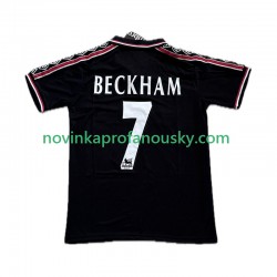 Manchester United Dres Beckham 7 Retro Alternativní Fotbalové Dresy pro Muže 1998 1999 Krátký rukáv