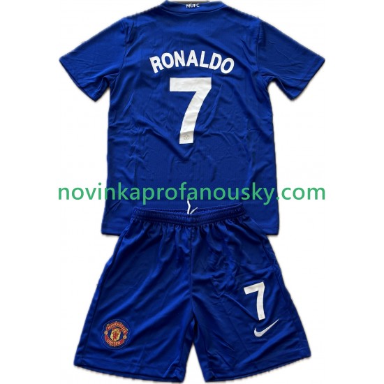 Manchester United Dres Cristiano Ronaldo 7 2009 Retro Alternativní Fotbalové Dresy pro Děti 2008 Krátký rukáv