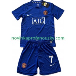 Manchester United Dres Cristiano Ronaldo 7 2009 Retro Alternativní Fotbalové Dresy pro Děti 2008 Krátký rukáv