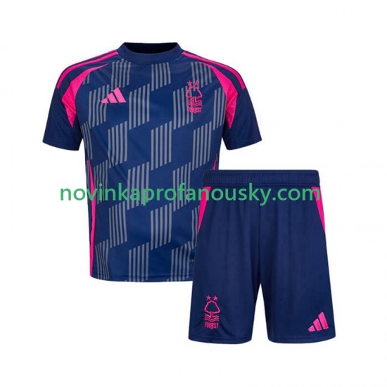 Nottingham Forest Dres Venkovní Fotbalové Dresy pro Děti 2024-2025 Krátký rukáv