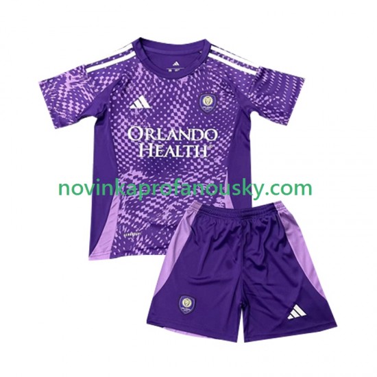 Orlando City SC Dres Domácí Fotbalové Dresy pro Děti 2025 Krátký rukáv