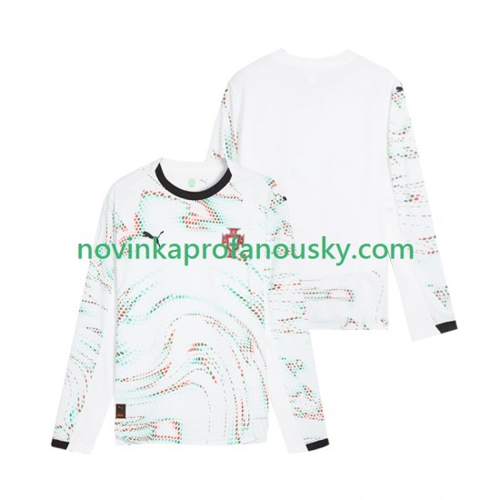 Portugalsko Dres Venkovní Fotbalové Dresy pro Muže 2025 Dlouhý rukáv