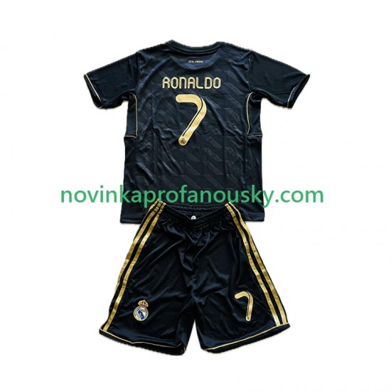 Real Madrid Dres Cristiano Ronaldo 7 2012 Retro Venkovní Fotbalové Dresy pro Děti 2011 Krátký rukáv