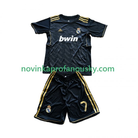Real Madrid Dres Cristiano Ronaldo 7 2012 Retro Venkovní Fotbalové Dresy pro Děti 2011 Krátký rukáv