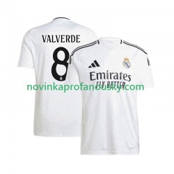 Real Madrid Dres Federico Valverde 8 Domácí Fotbalové Dresy pro Muže 2024-2025 Krátký rukáv