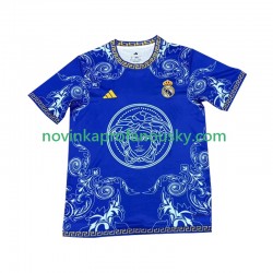 Real Madrid Dres Versace Blue Edition Domácí Fotbalové Dresy pro Muže 2024-2025 Krátký rukáv