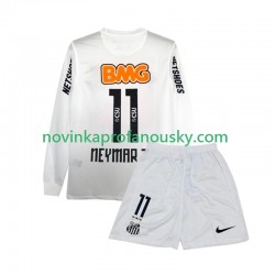 Santos FC Dres Neymar JR 11 2012 Retro Domácí Fotbalové Dresy pro Děti 2011 Dlouhý rukáv