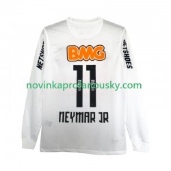 Santos FC Dres Neymar JR 11 2012 Retro Domácí Fotbalové Dresy pro Muže 2011 Dlouhý rukáv