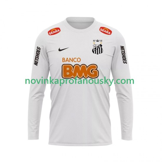 Santos FC Dres 2012 Retro Domácí Fotbalové Dresy pro Muže 2011 Dlouhý rukáv