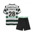 Sporting CP Dres Cristiano Ronaldo 28 2001 2003 Retro Domácí Fotbalové Dresy pro Děti Krátký rukáv