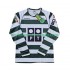 Sporting CP Dres 2001 2003 Retro Domácí Fotbalové Dresy pro Muže Dlouhý rukáv