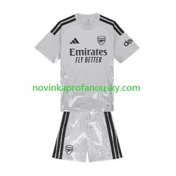 Arsenal Dres Brankářské Domácí Fotbalové Dresy pro Děti 2026-2027 Krátký rukáv