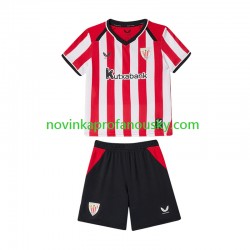Athletic Bilbao Dres Domácí Fotbalové Dresy pro Děti 2026-2027 Krátký rukáv