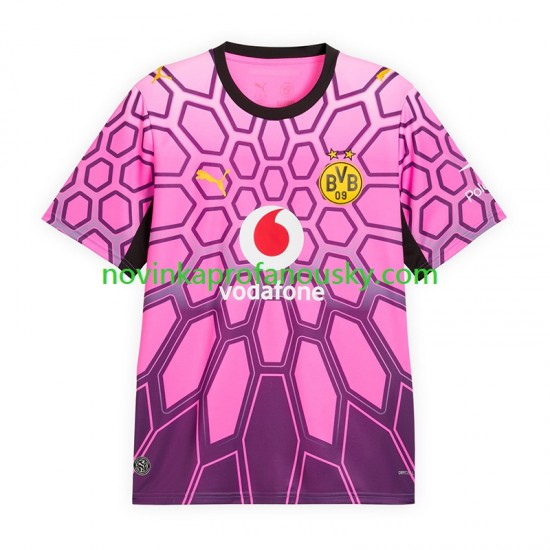 Borussia Dortmund Dres Brankářské Venkovní Fotbalové Dresy pro Muže 2026-2027 Krátký rukáv