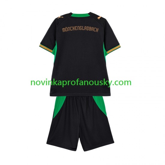 Rusko Dres Bo Monchengladbach Venkovní Fotbalové Dresy pro Děti 2026-2027 Krátký rukáv