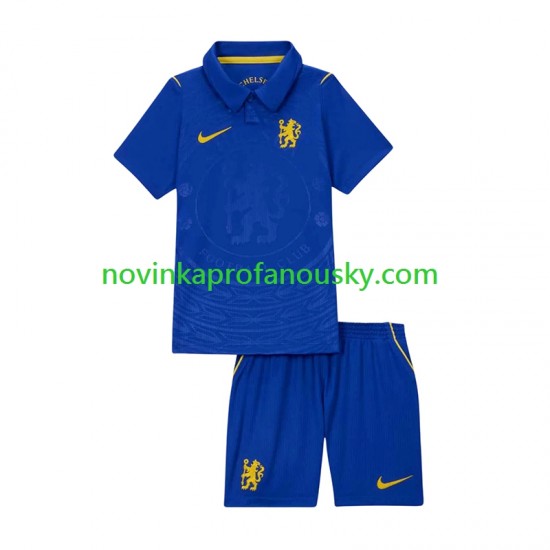 Chelsea Dres Domácí Fotbalové Dresy pro Děti 2026-2027 Krátký rukáv