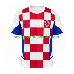 Chorvatsko Dres Retro Domácí Fotbalové Dresy pro Muže 2002 Krátký rukáv