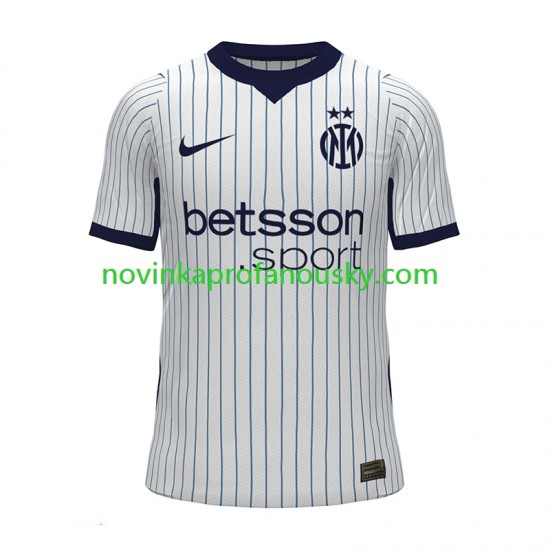 Inter Milán Dres Venkovní Fotbalové Dresy pro Muže 2026-2027 Krátký rukáv