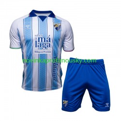 Málaga CF Dres Domácí Fotbalové Dresy pro Děti 2026-2027 Krátký rukáv