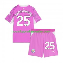 Manchester City Dres Gianluigi Donnarumma Brankářské Venkovní Fotbalové Dresy pro Děti 2026-2027 Krátký rukáv