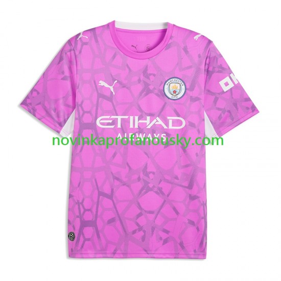 Manchester City Dres Gianluigi Donnarumma Brankářské Venkovní Fotbalové Dresy pro Děti 2026-2027 Krátký rukáv