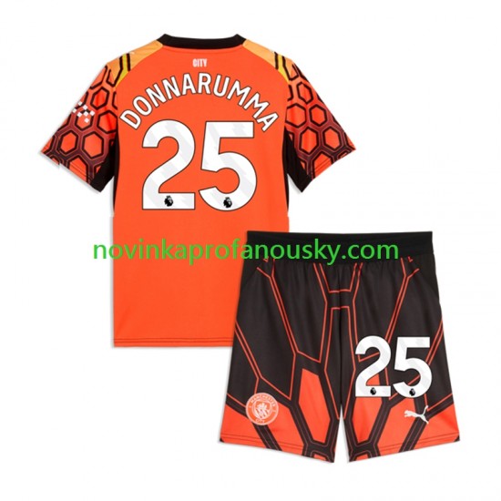 Manchester City Dres Gianluigi Donnarumma Brankářské Alternativní Fotbalové Dresy pro Děti 2026-2027 Krátký rukáv