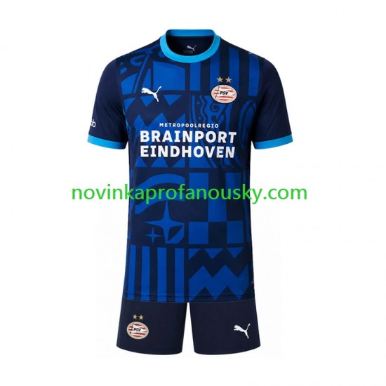 PSV Eindhoven Dres Alternativní Fotbalové Dresy pro Děti 2026-2027 Krátký rukáv