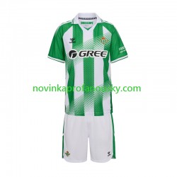 Real Betis Dres Domácí Fotbalové Dresy pro Děti 2026-2027 Krátký rukáv