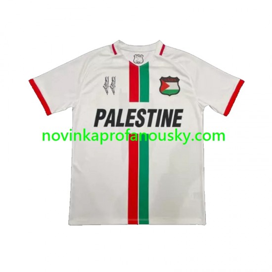 Club Deportivo Palestino Dres Center Stripre Venkovní Fotbalové Dresy pro Muže 2024-2025 Krátký rukáv