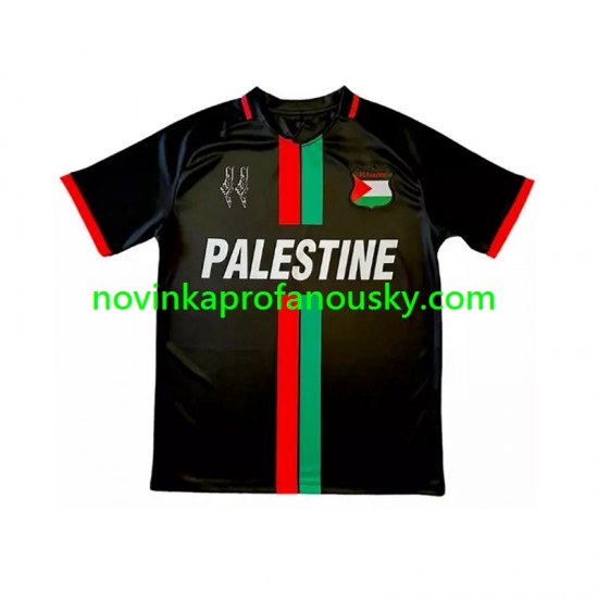 Club Deportivo Palestino Dres Center Stripre Domácí Fotbalové Dresy pro Muže 2024-2025 Krátký rukáv