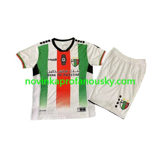 Club Deportivo Palestino Dres Domácí Fotbalové Dresy pro Děti 2024-2025 Krátký rukáv