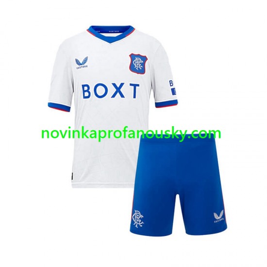 Rangers Dres Venkovní Fotbalové Dresy pro Děti 2024-2025 Krátký rukáv