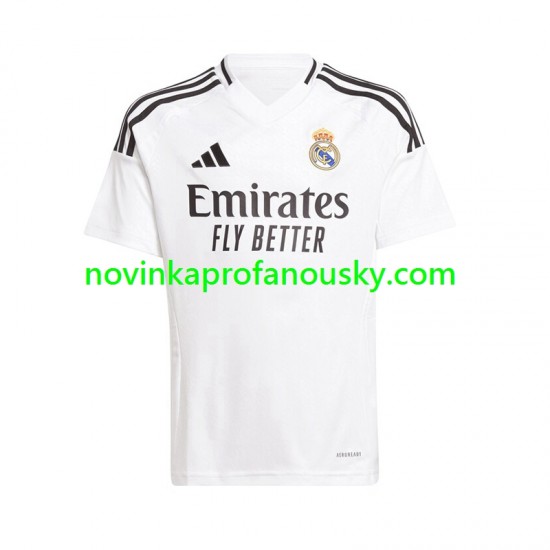 Real Madrid Dres Domácí Fotbalové Dresy pro Muže 2024-2025 Krátký rukáv