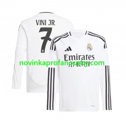 Real Madrid Dres Vinicius Junior 7 Domácí Fotbalové Dresy pro Muže 2024-2025 Dlouhý rukáv