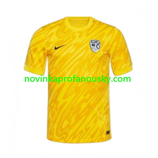 Slovinsko Dres Brankářské Domácí Fotbalové Dresy pro Muže Euro 2024 Krátký rukáv