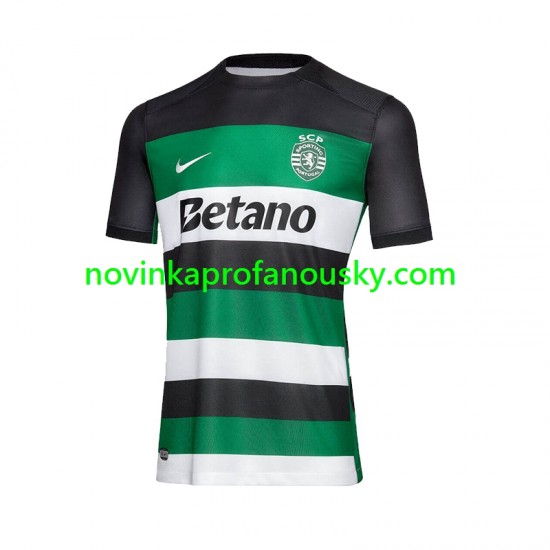 Sporting CP Dres Domácí Fotbalové Dresy pro Muže 2024-2025 Krátký rukáv