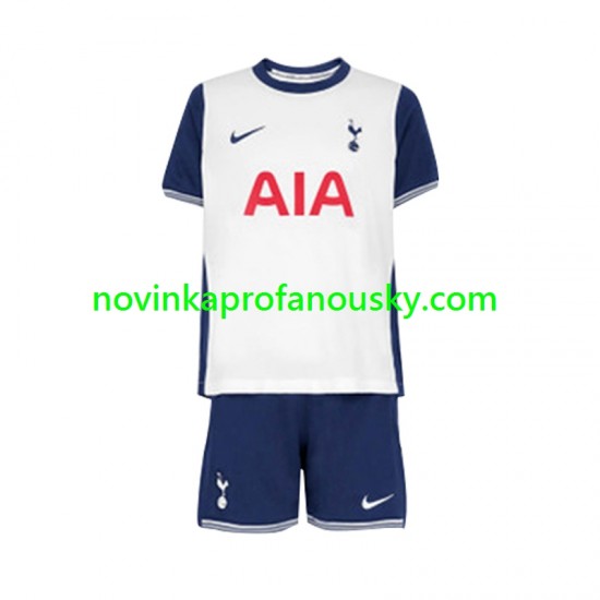 Tottenham Hotspur Dres Domácí Fotbalové Dresy pro Děti 2024-2025 Krátký rukáv