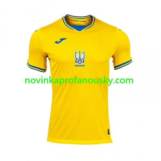 Ukrajina Dres Domácí Fotbalové Dresy pro Muže Euro 2024 Krátký rukáv