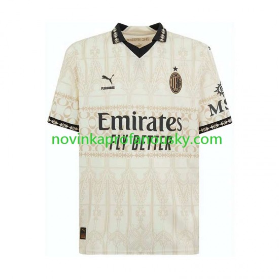 AC Milán Dres Čtvrtý Fotbalové Dresy pro Muže 2023-2024 Krátký rukáv