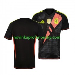 Argentina Dres Copa America Brankářské Domácí Fotbalové Dresy pro Muže 2024 Krátký rukáv