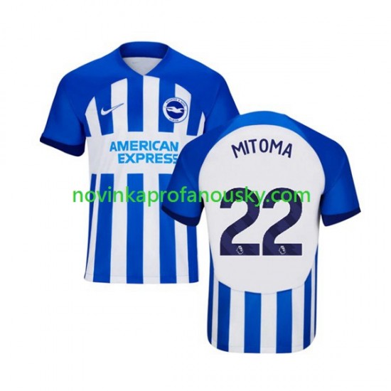 Brighton & Hove Albion Dres Mitoma 22 Domácí Fotbalové Dresy pro Muže 2023-2024 Krátký rukáv