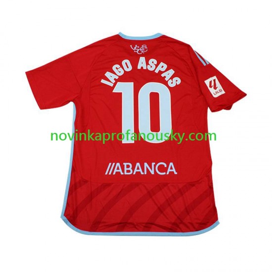 Celta de Vigo Dres Iago Aspas 10 Venkovní Fotbalové Dresy pro Muže 2023-2024 Krátký rukáv