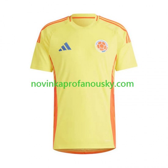 Kolumbie Dres Copa America Domácí Fotbalové Dresy pro Muže 2024 Krátký rukáv