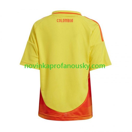 Kolumbie Dres Copa America Domácí Fotbalové Dresy pro Muže 2024 Krátký rukáv